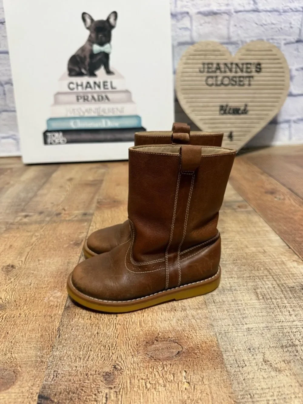Elephantito Western Style Boot in Brown EU 23 US 7